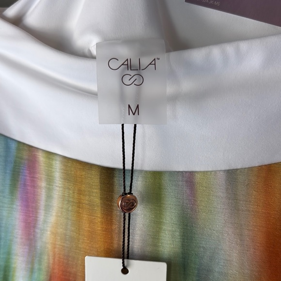 CALIA by Carrie Underwood Orange and Green Asymmetrical A-Line Mini Skirt NWT - Picture 4 of 9